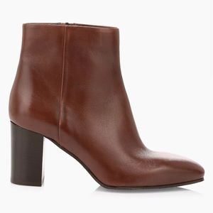 Aquatalia Florita Ankle Boots Cognac Brown Size 11